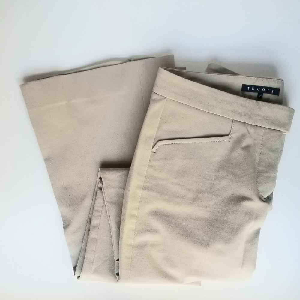 Theory Pants, khaki color, size 2
